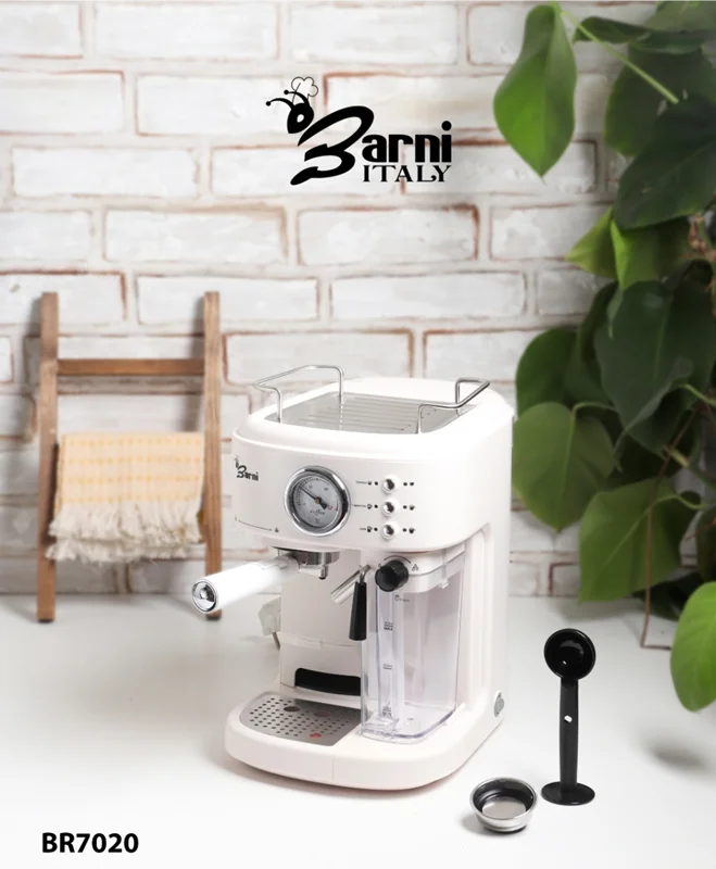 اسپرسو ساز مخزن شیر دار بارنی BR7020( ضمانت اصالت کالا و ضمانت سالم رسیدن کالا به دست مشتری)