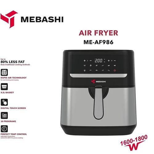 سرخکن مباشی دوالمنت مدل Mebashi ME-Af986 (ضمانت اصالت کالا و ضمانت سالم رسیدن کالا به دست مشتری)