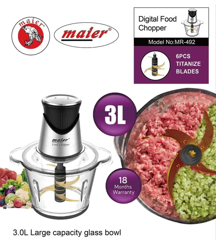 خرد کن مایر مدل MR492( ضمانت اصالت کالا و ضمانت سالم رسیدن کالا به دست مشتری)